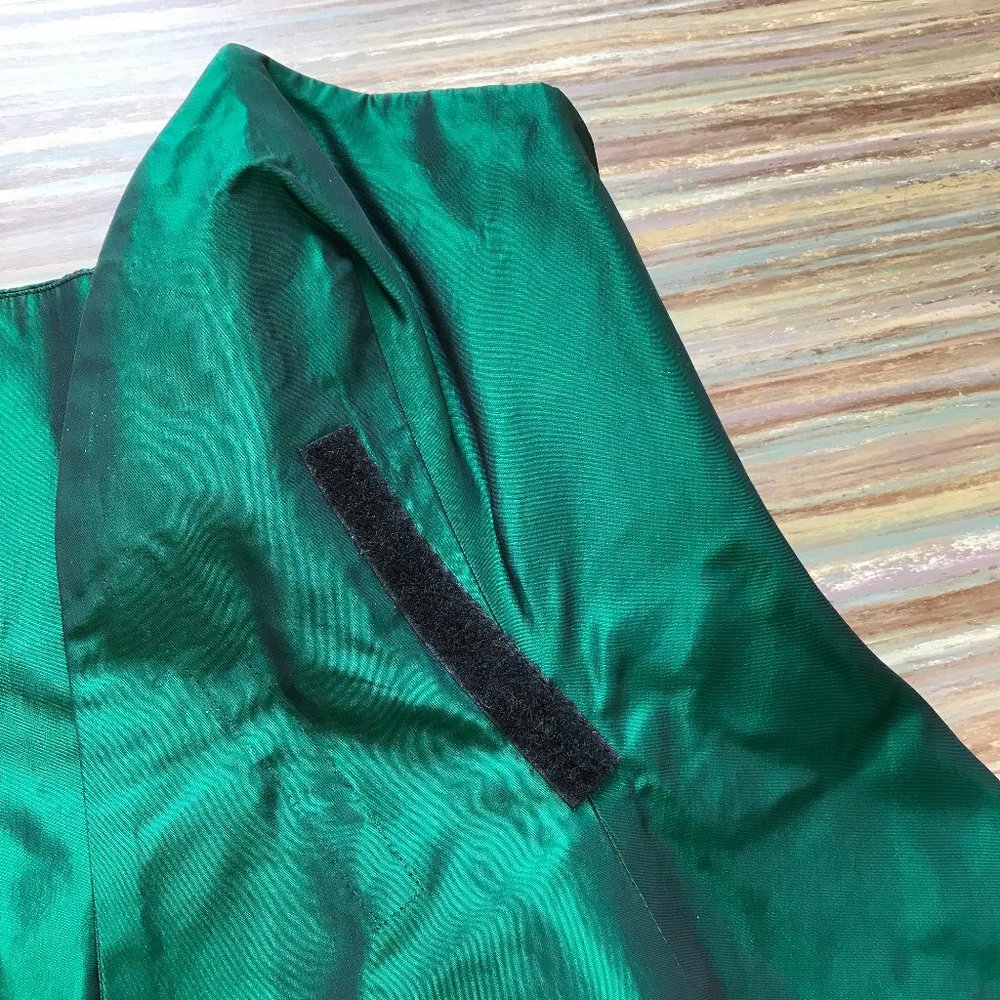 Pat McDonagh Iridescent Green Tartan Bustier Corset Top Vintage St Patrick's Day - Picture 5 of 11